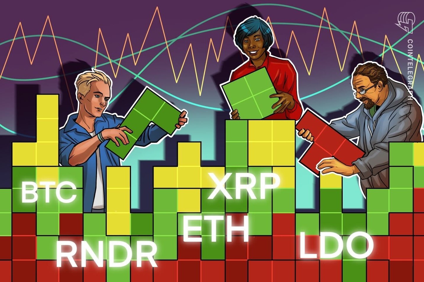 ETH, XRP, LDO and RNDR may experience breakouts due to Bitcoin's stagnant price.