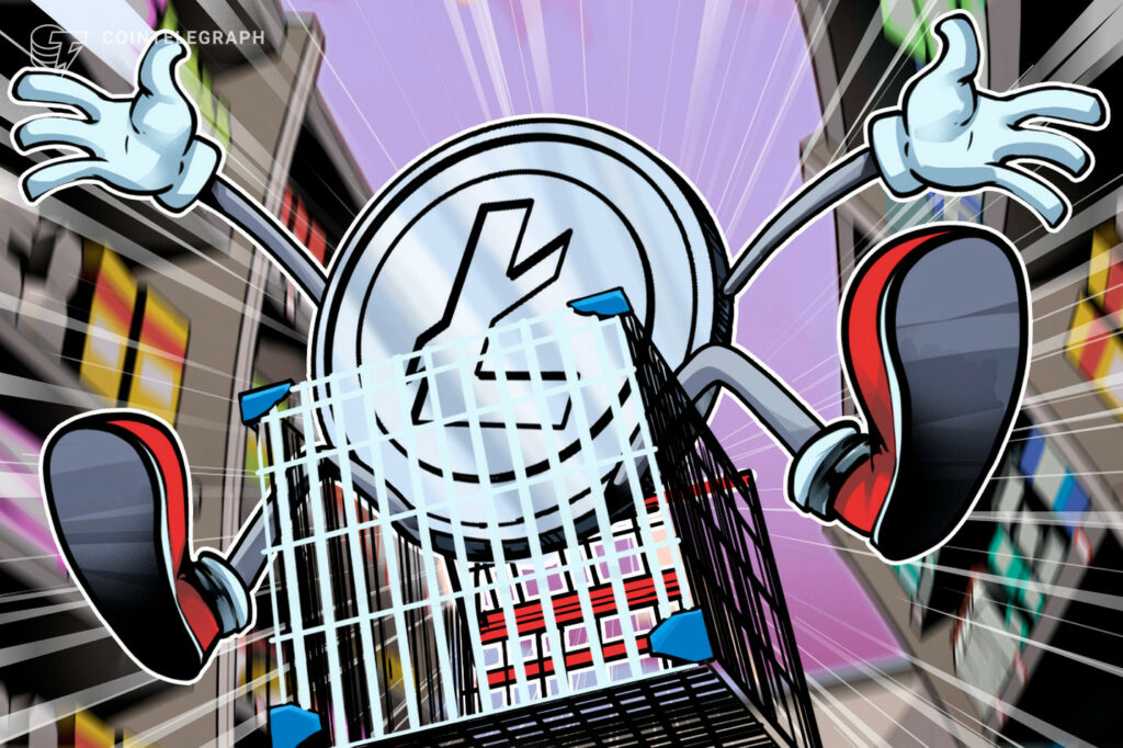 What is the reason behind the decrease in Litecoin price today?